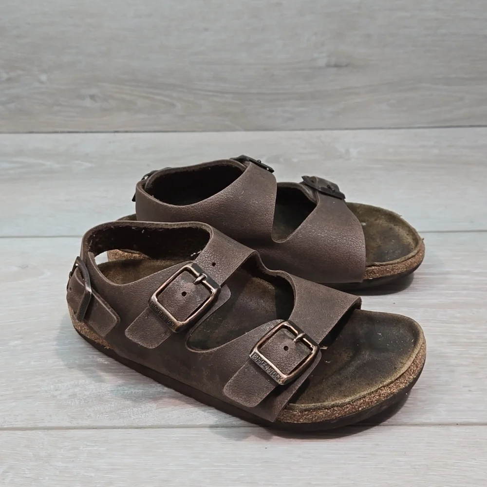 Birkenstock Milano Kids Ankle Sandals Flats shoes sz L12